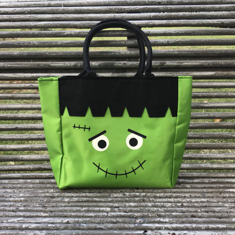 Halloween Decoration Gift Bag Pumpkin Tote Canvas Bag Halloween Candy Bag Product