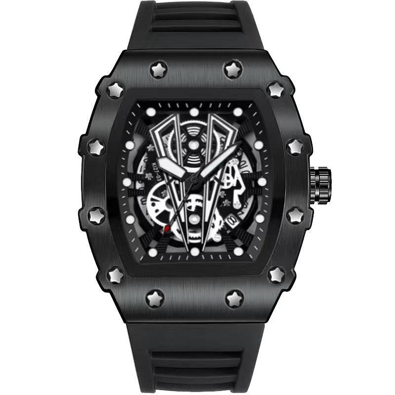 Zido Brand Richard Fully Automatic Men's Watch High-Looking Casual Sports Quartz Cut Out Waterproof Non-Mechanical