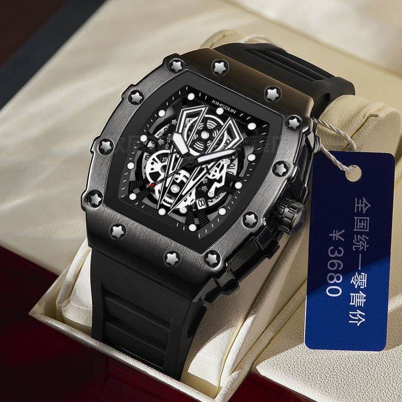 Zido Brand Richard Fully Automatic Men's Watch High-Looking Casual Sports Quartz Cut Out Waterproof Non-Mechanical