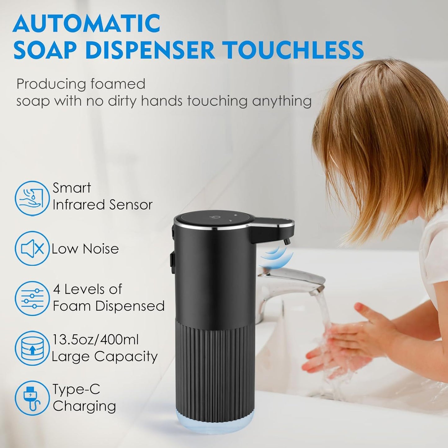 Newsoap DispenserP18 Intelligent Automatic Hand Sanitizer Electric Induction Washing Phone Wall Soap Dispenser