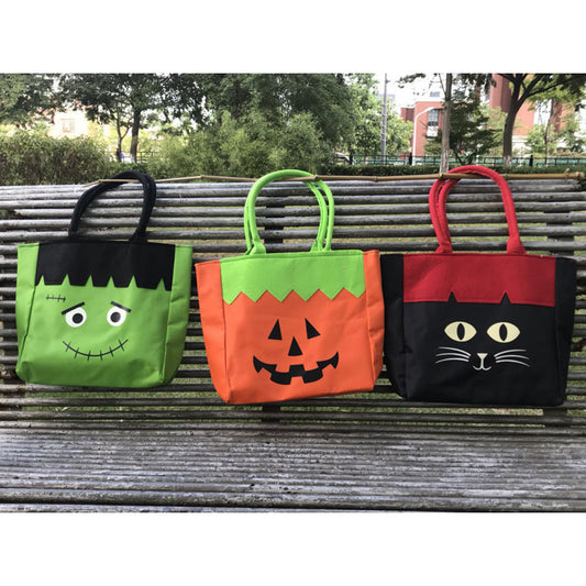 Halloween Decoration Gift Bag Pumpkin Tote Canvas Bag Halloween Candy Bag Product