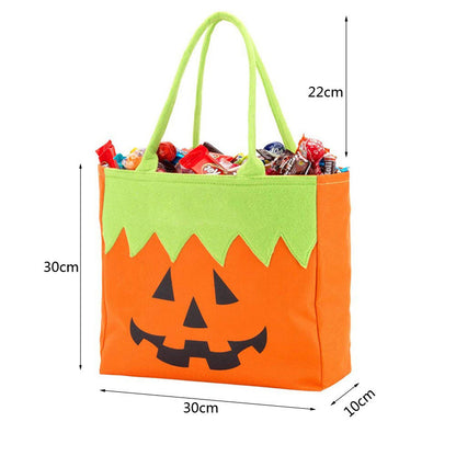 Halloween Decoration Gift Bag Pumpkin Tote Canvas Bag Halloween Candy Bag Product