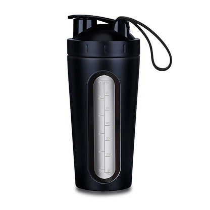 Stainless Steel Protein Mixed Shaker Blender Cup Water Bottle Gym Sport