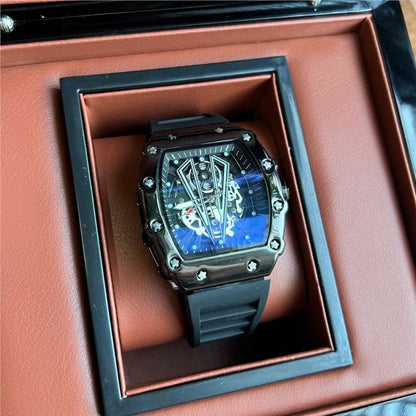 Zido Brand Richard Fully Automatic Men's Watch High-Looking Casual Sports Quartz Cut Out Waterproof Non-Mechanical