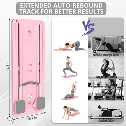 Pilates Board Multi-functional Webs Abdominal Wheel Automatic Rebound Abdominal Roll Machine Fitness Products